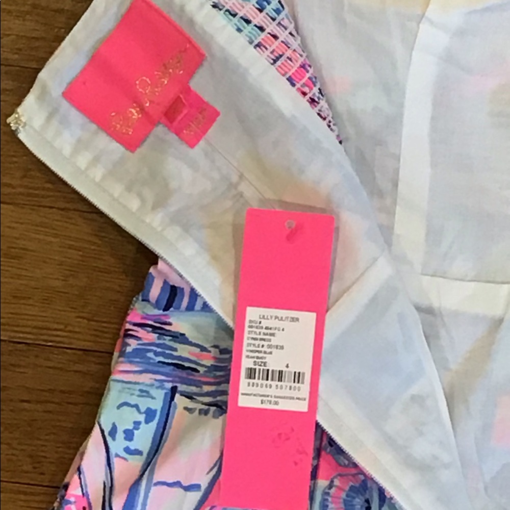 Lilly Pulitzer Cyndi Dress Whisper Blue Sz 4 NWT - Picture 7 of 12